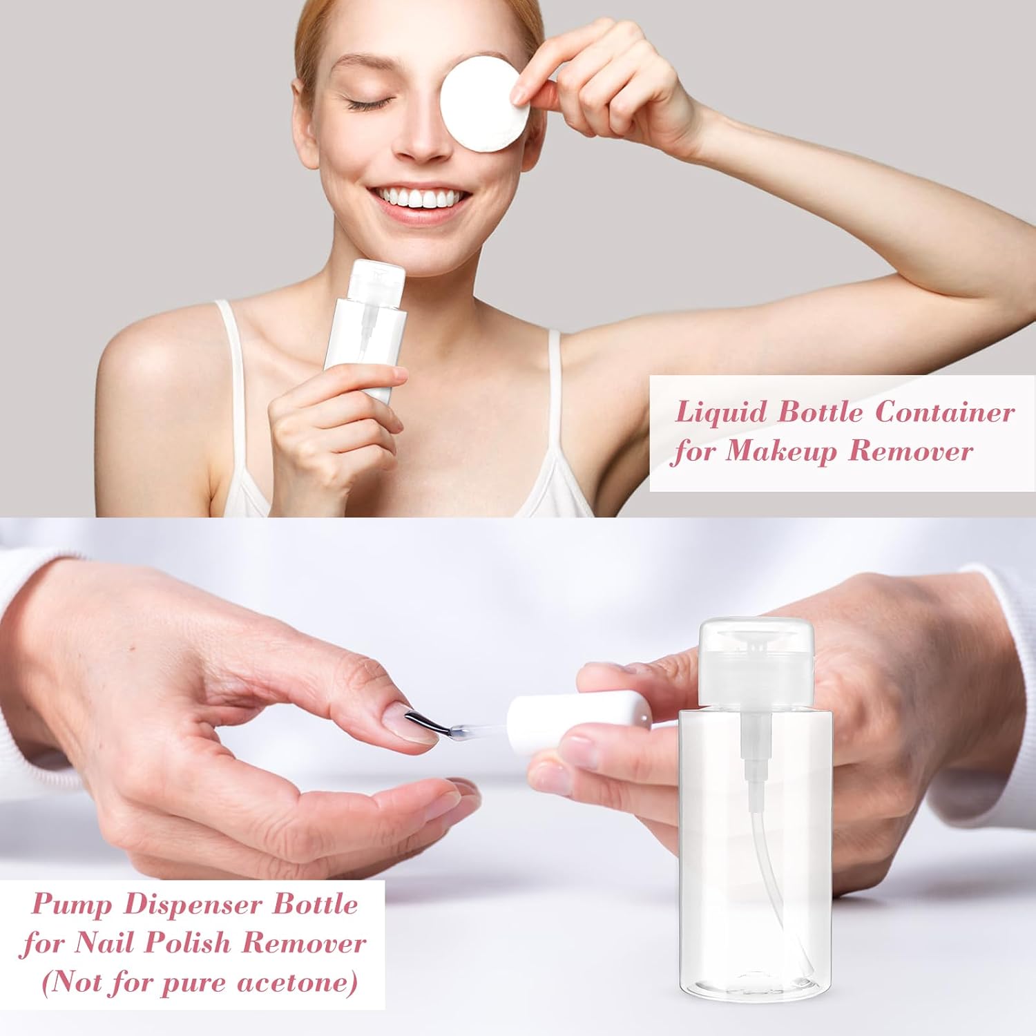 Thumbnail 4 de 300ml Acetone Pump Dispenser Bottle for Nails đź’…