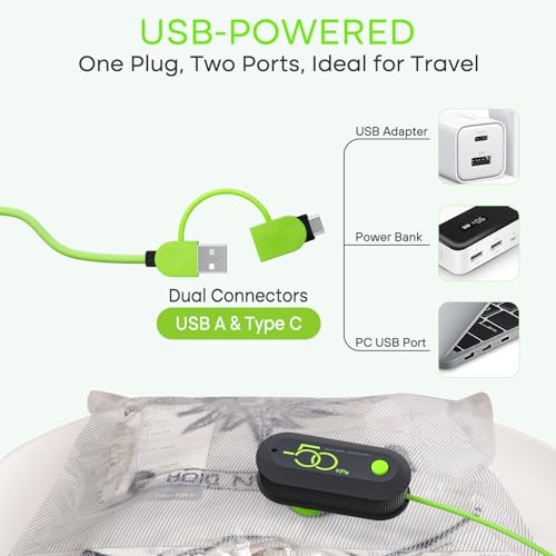 Detalle 2 de Vacbird Bolsa de Vacío Ropa con Bomba Eléctrica