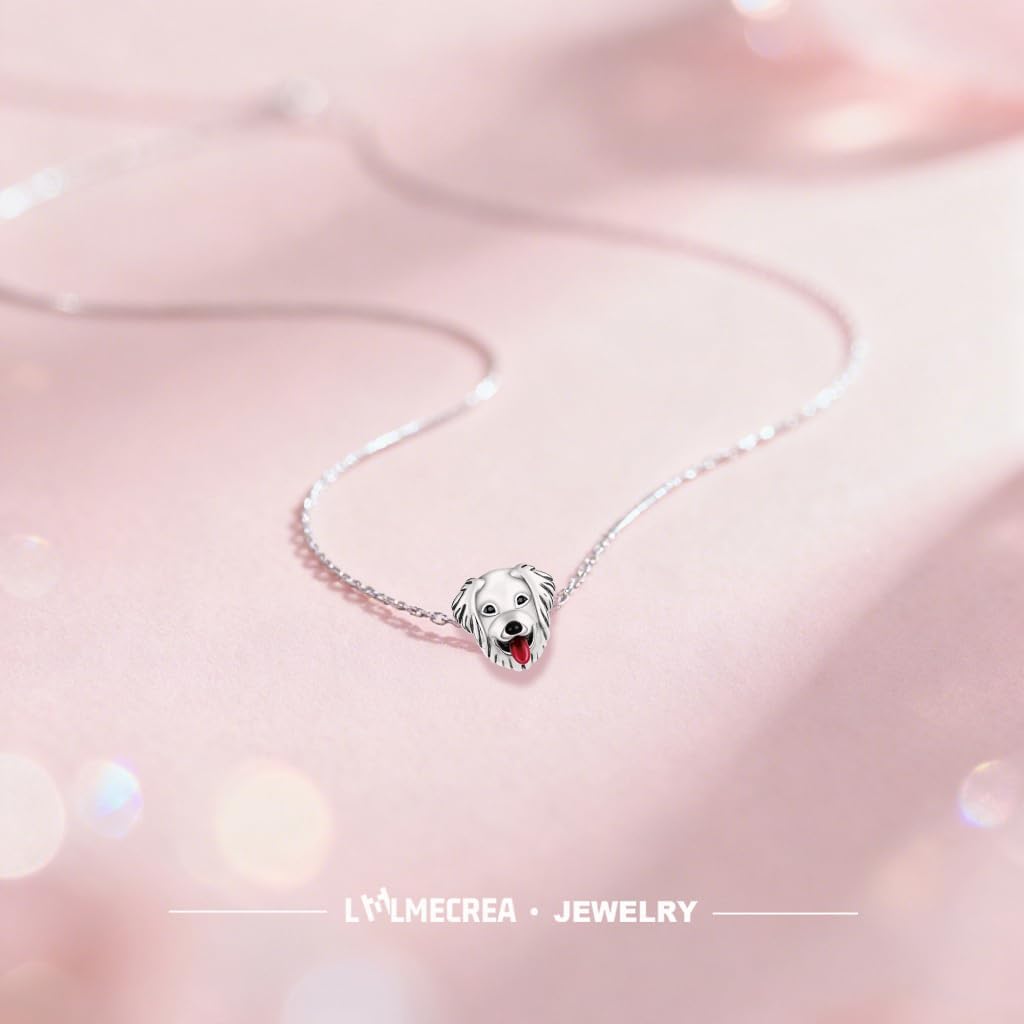 Detalle 2 de LMLMECREA Charm Anhänger 925 Sterling Silber – Hundekopf Design für europäische Armbänder