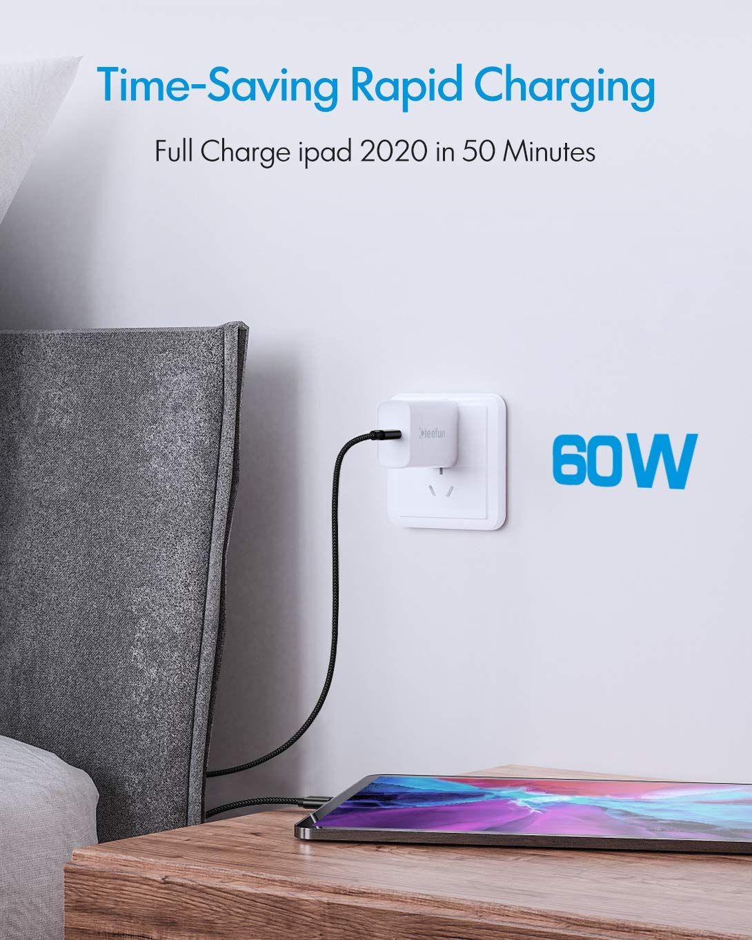 Thumbnail 4 de CLEEFUN 10m USB-C to USB-C cable with PD 60W (charging only, no data)