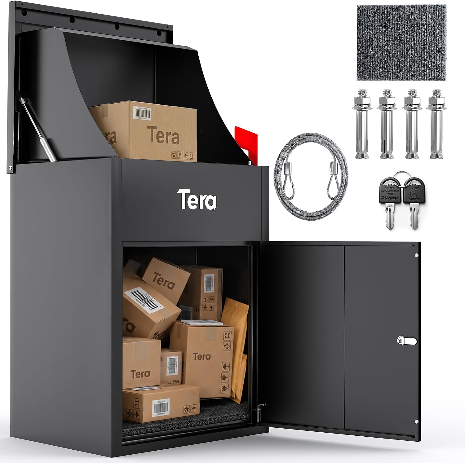 Detalle de Tera PDB585_US Outdoor Package Delivery Box, 23-Inch, Key Lock