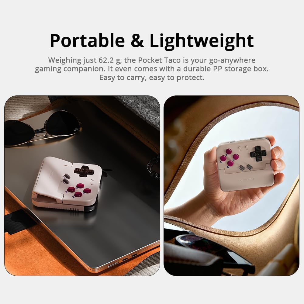Detalle de GameSir Pocket Taco Vertical Handheld Controller for Android – Wireless Retro-Style Gamepad