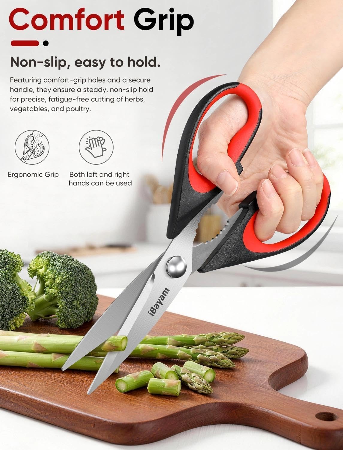 Detalle de Kitchen Shears 2-Pack multipurpose scissors for meat ✂