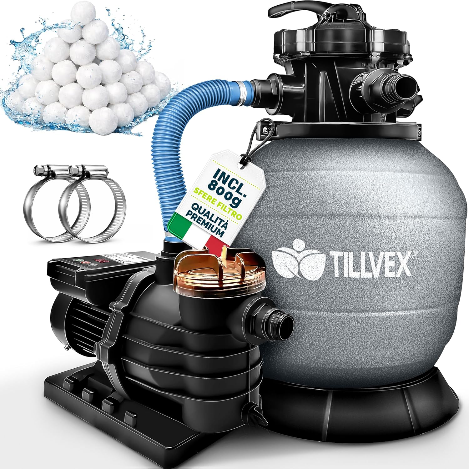 Thumbnail 5 de Tillvex Pompa Filtro Piscina 10 m³/h