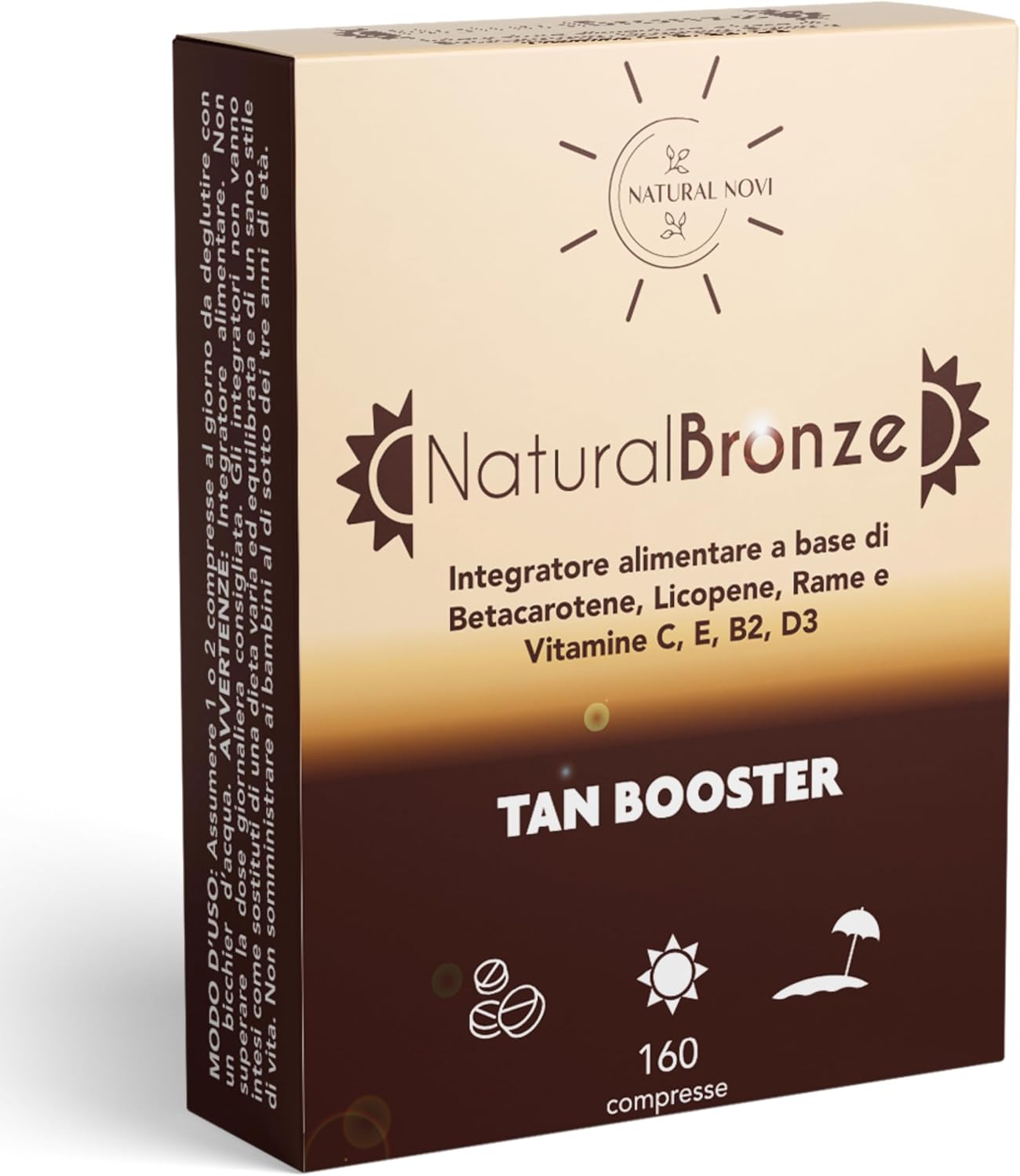 Detalle de NaturalBronze Integratore Abbronzatura – 160 compresse