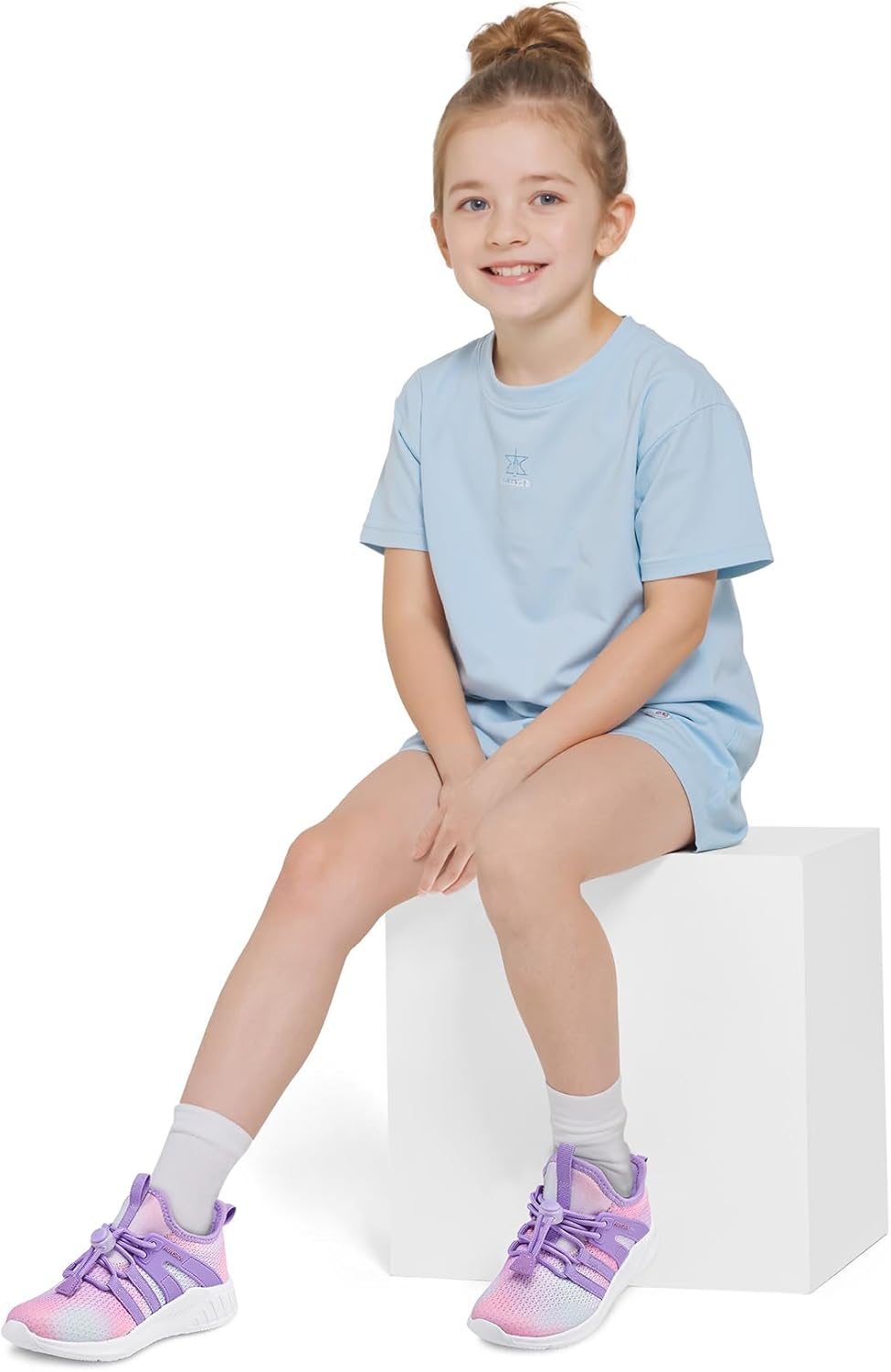 Thumbnail 1 de RUNSIDE Girls Lightweight Tennis Shoes for Kids (Lace-Up, Slip-Resistant) for Running & Walking