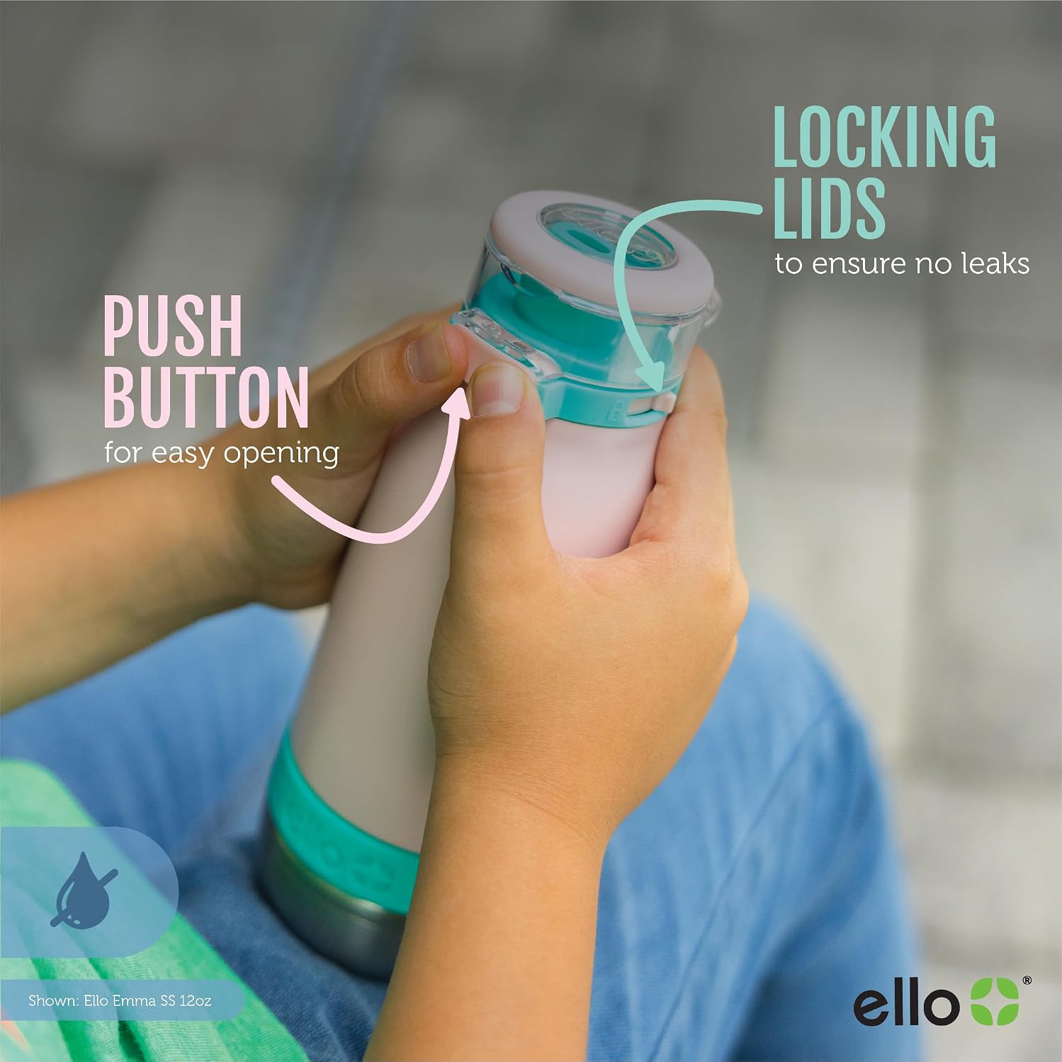 Thumbnail 2 de Ello Emma 14oz insulated kids water bottle 💧