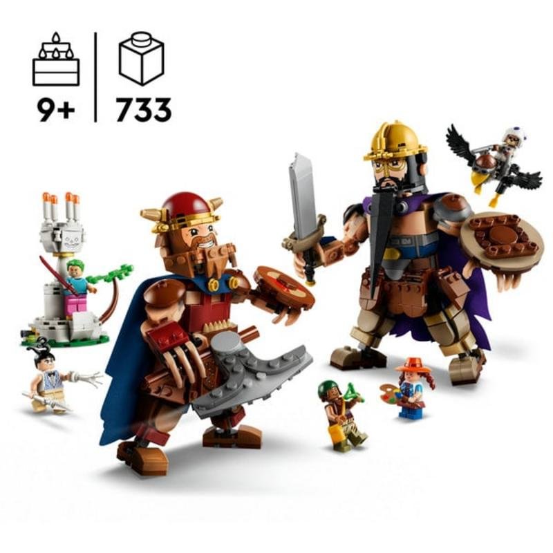 Detalle 2 de LEGO One Piece 75644 Woogey vs. Boogey Gigantes de Little Garden (733 piezas)