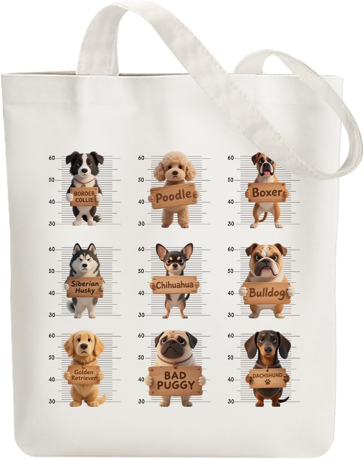 Detalle de ANATTASOUL Canvas Tote Bag: Durable, Foldable Reusable Carry for Everyday Use