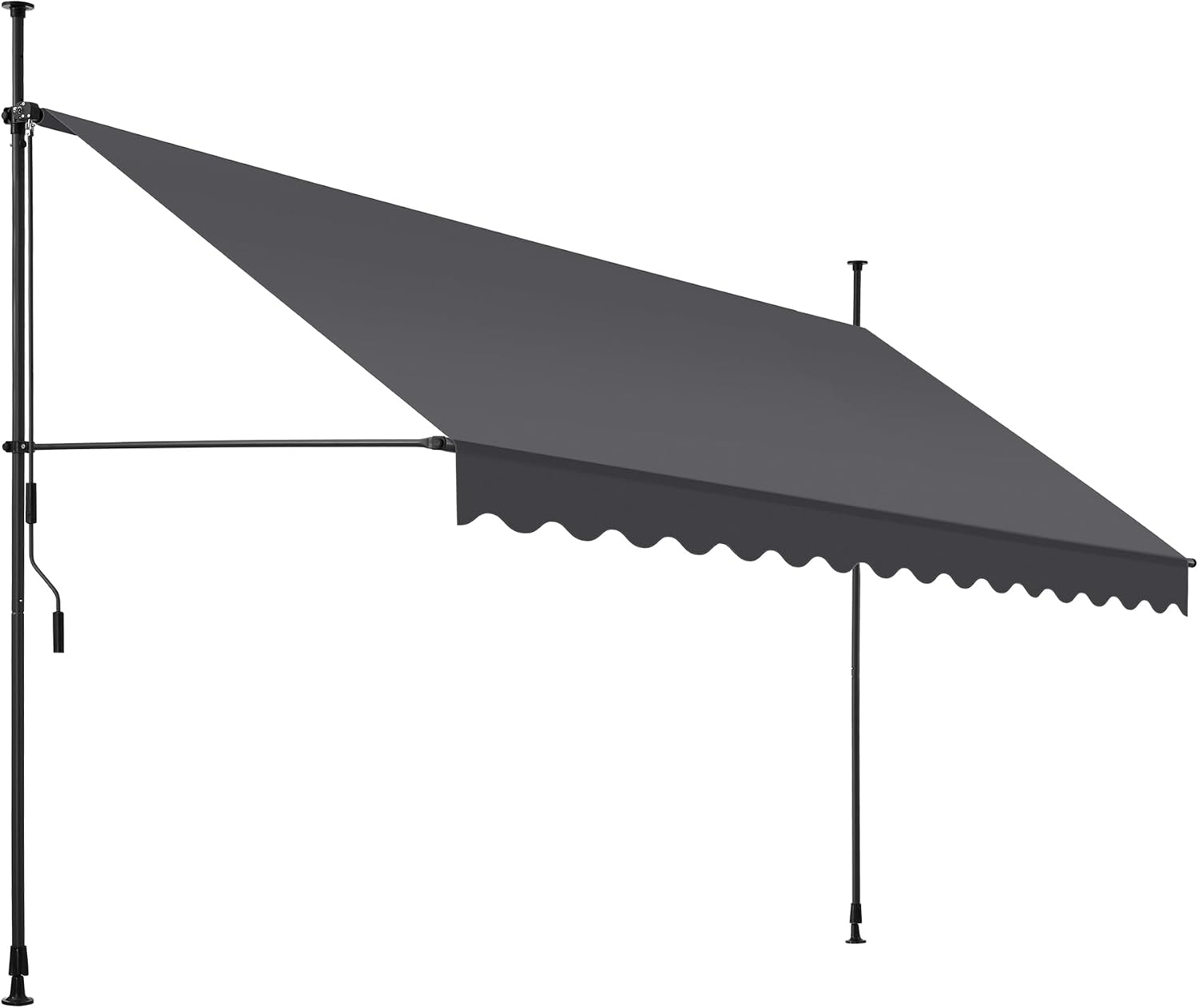 Detalle de tectake Tenda da Sole balkongmarkis 400 x 180 cm med handvev och UV-skydd