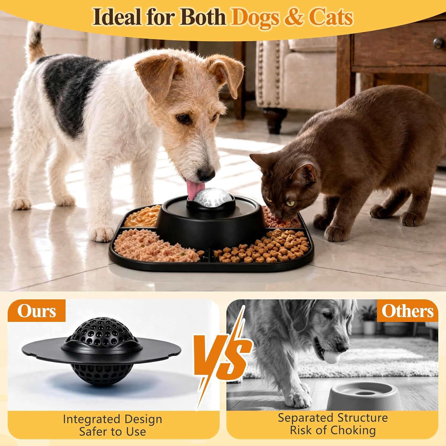 Detalle 2 de Huttoi Slow Feeder Dog Bowl Small