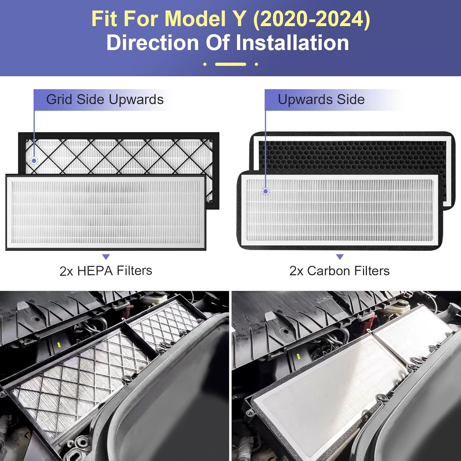 Thumbnail 4 de Tesla Model Y Cabin Air Filter HEPA