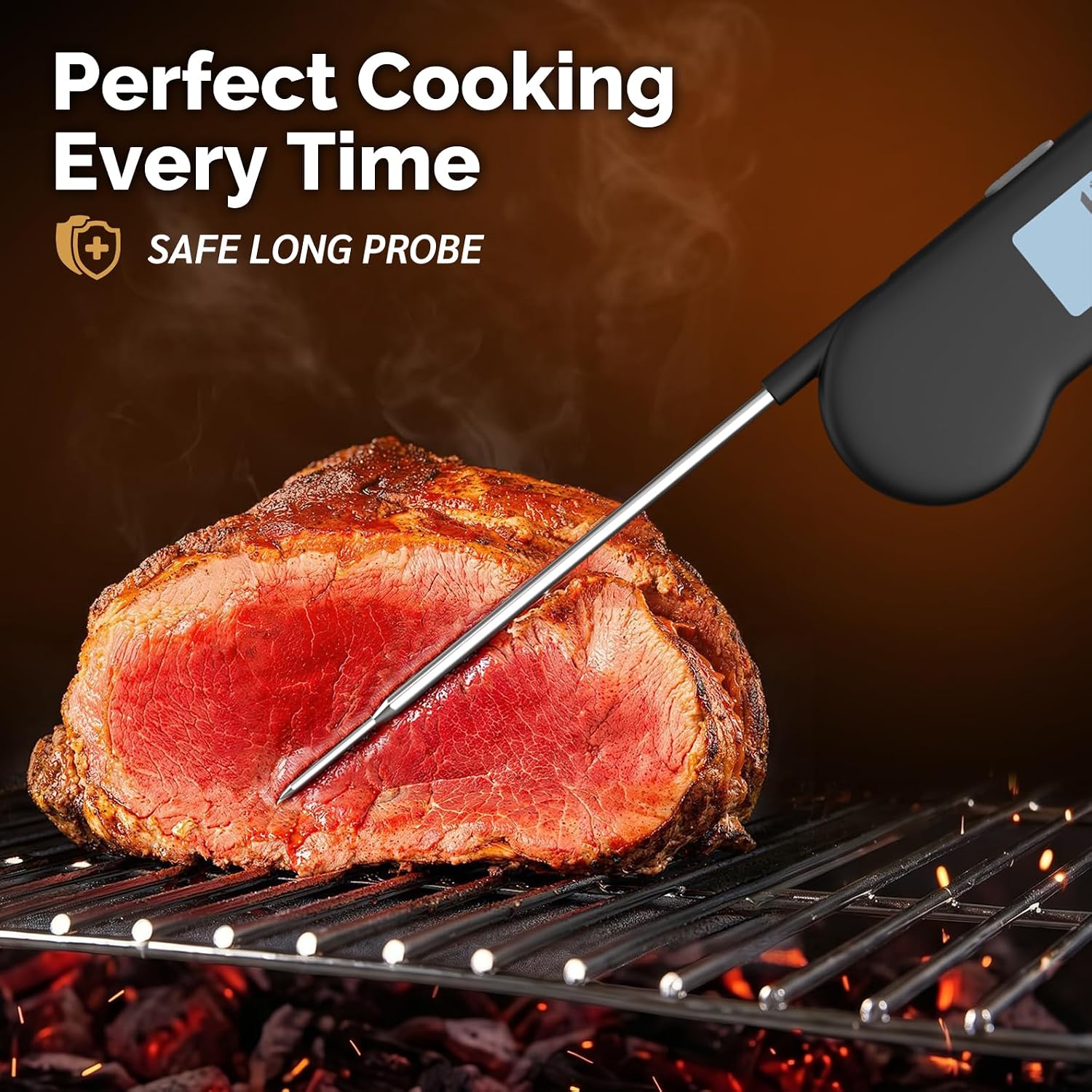 Thumbnail 5 de ThermoMonster 0.5 Sec Instant Read Meat Thermometer – Black