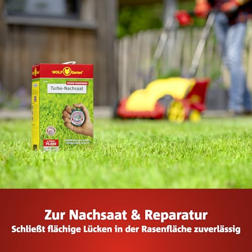 Detalle de WOLF-Garten Turbo-Nachsaat zur Rasensanierung LR250 (5 kg Beutel, für 250 m2)
