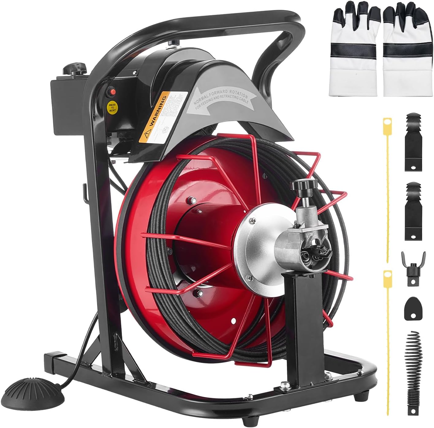 Detalle de VEVOR Drain Cleaner Machine 50 FT Cable