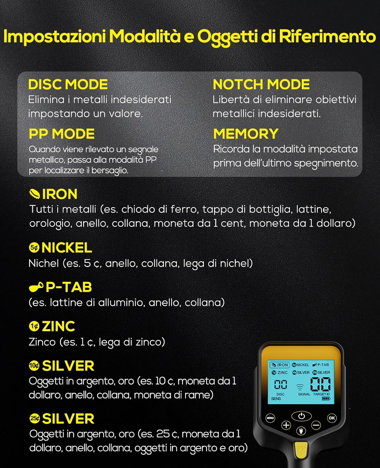 Detalle 2 de OKESAM Metal detector oro 10
