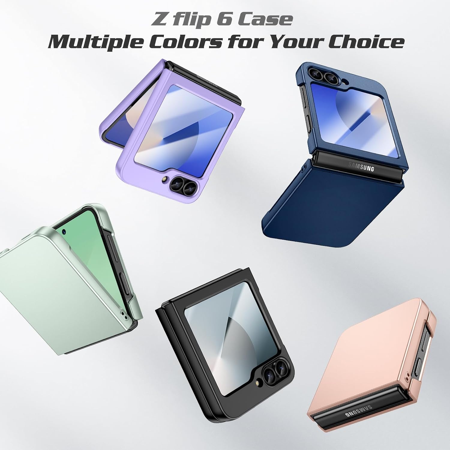 Thumbnail 6 de Doeshine Ultra Slim Case with Built-In Screen Protector for Samsung Galaxy Z Flip 7 FE / Z Flip 6