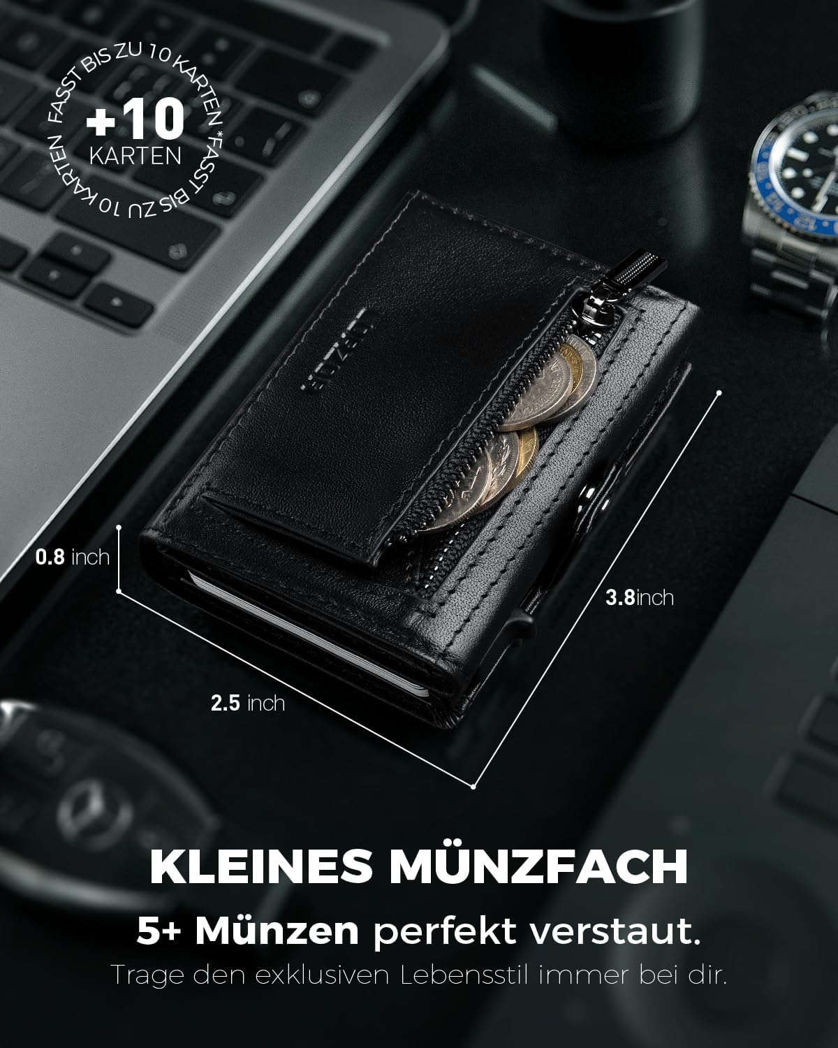 Thumbnail 4 de LORZOR Airtag Wallet 10 Karten 👛