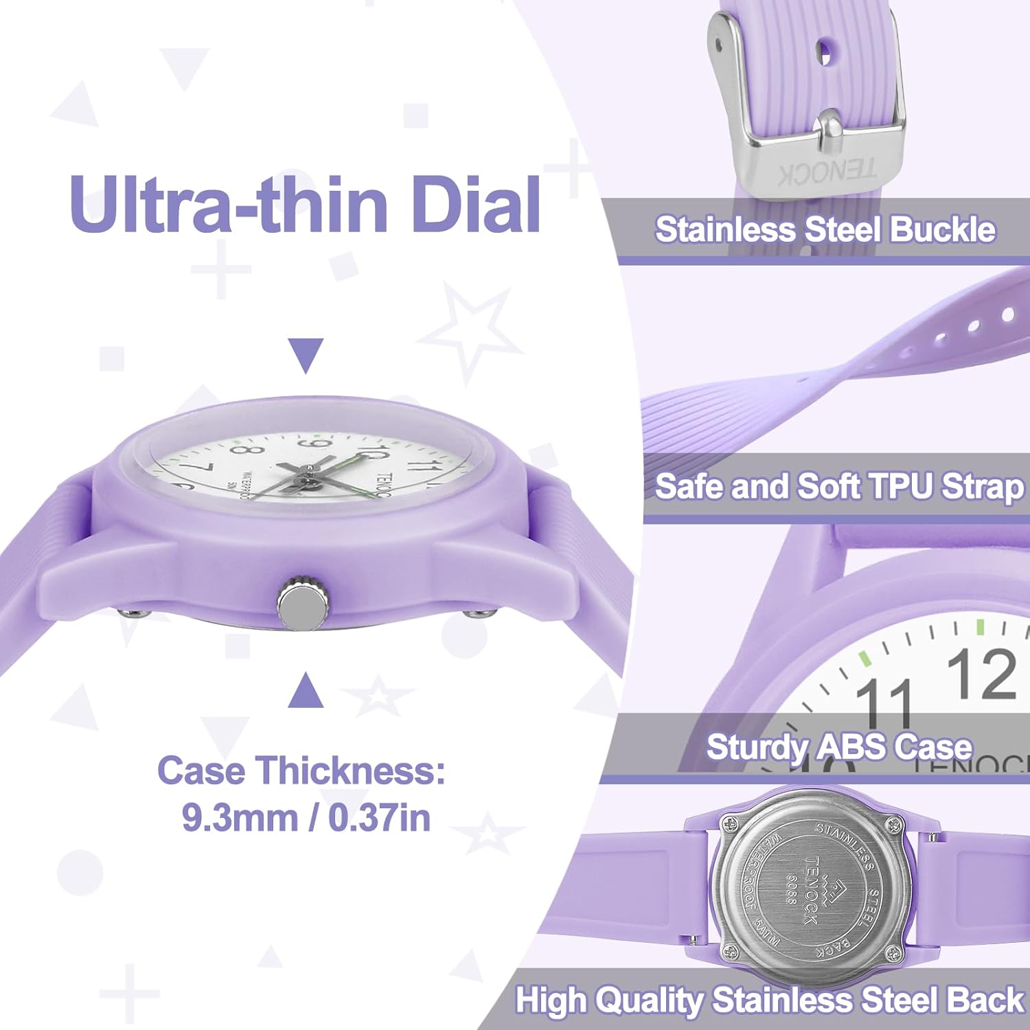 Thumbnail 3 de Orologio analogico per bambini 4-12 anni impermeabile 50 m – “apprendimento del tempo”