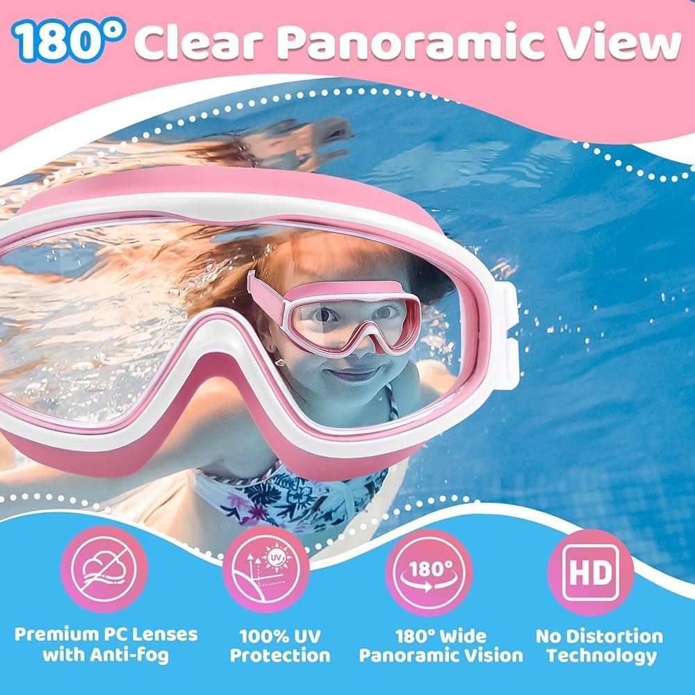 Thumbnail 4 de Vvinca Kids Swimming Goggles: Wide View, Anti-Fog & No-Leak Comfort for Children