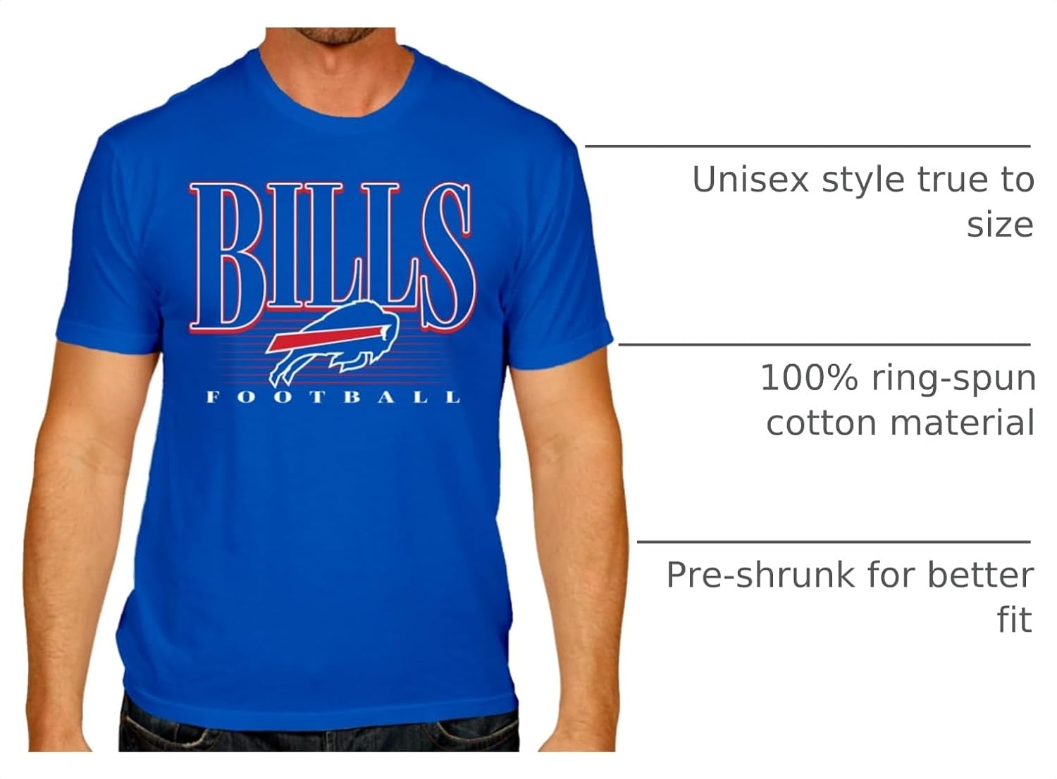 Thumbnail 3 de NFL 3001_OTBPNFL Overtime Blueprint Buffalo Bills Tagless T-Shirt