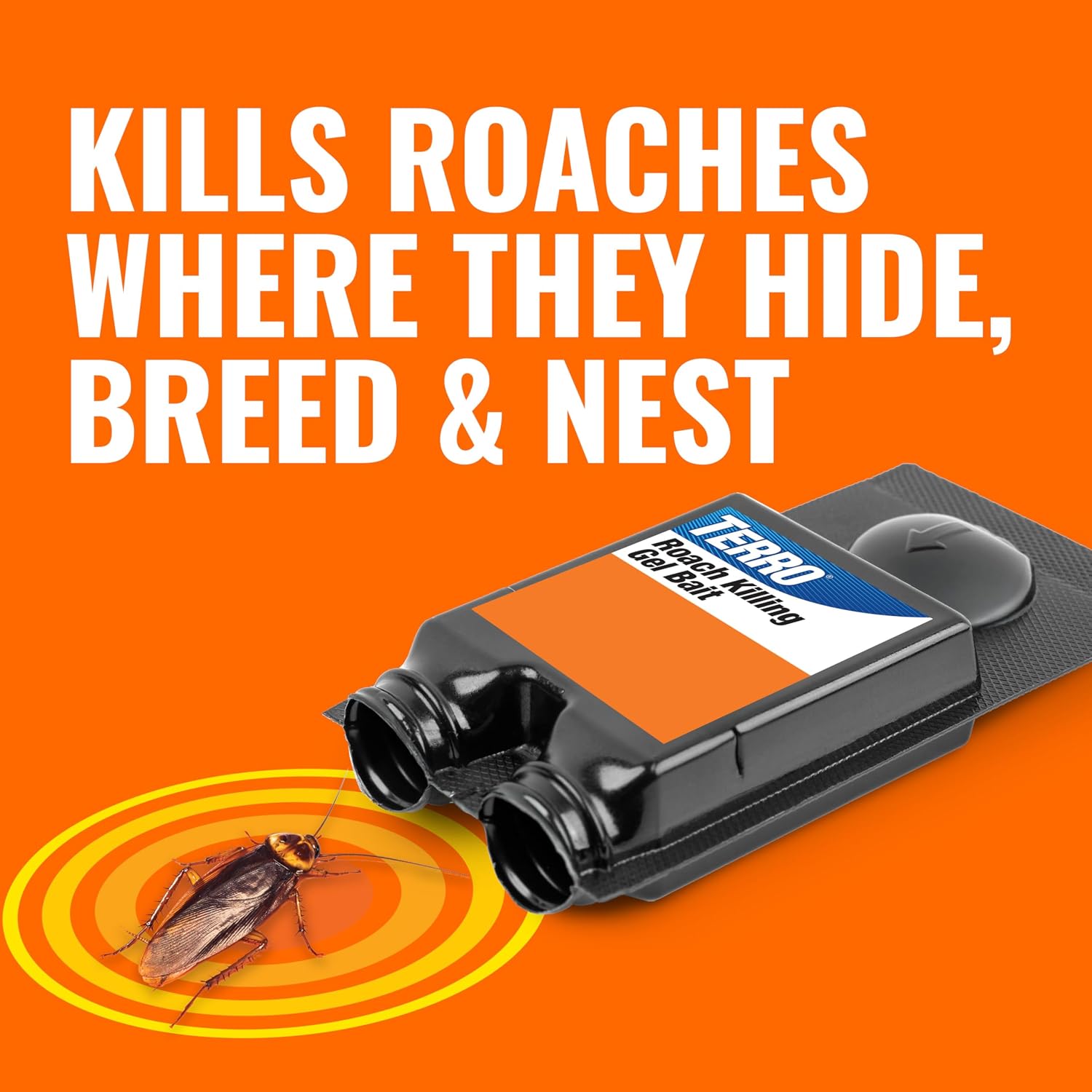 Detalle de TERRO Roach Killer Gel Bait Stations — 12-Pack Ready-to-Use Cockroach Bait