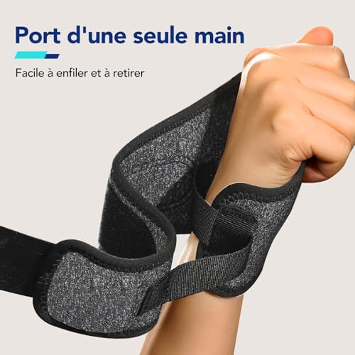 Thumbnail 3 de Fitomo Orthèse Poignet avec Ouverture Pouce – légère et souple pour tunnel carpien