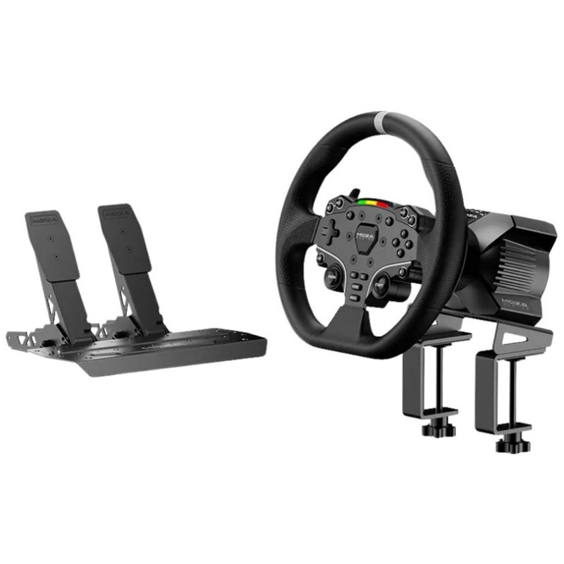 Detalle 2 de Moza Racing RS074 para PC: volante y pedales con accionamiento directo