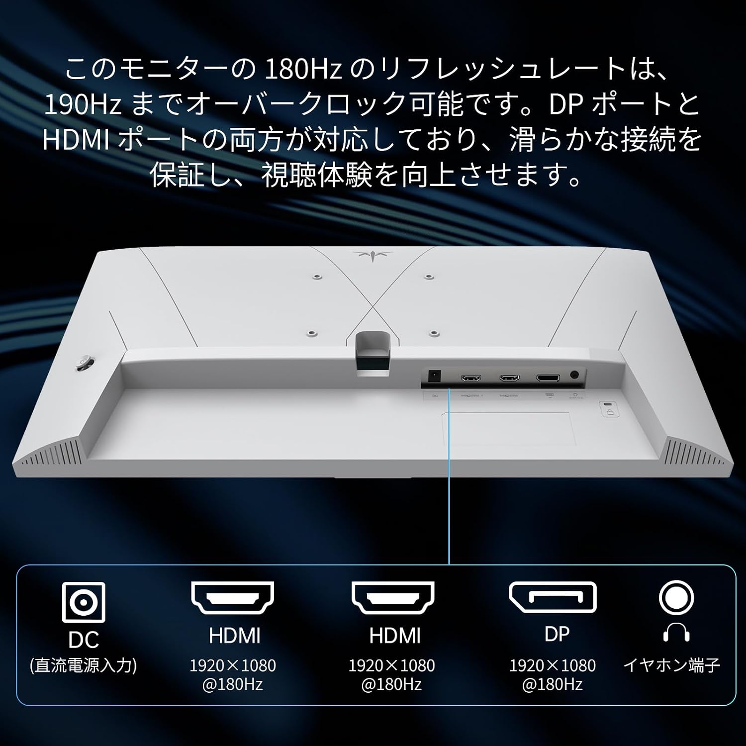 Detalle de KEY TO COMBAT H24F8 23.8インチ ゲーミングモニター Fast IPS・FHD・180Hz対応