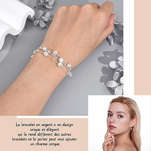Thumbnail 1 de YELUWA Pulsera 3 En 1 de Plata 925 – Regalo Original para Mujer