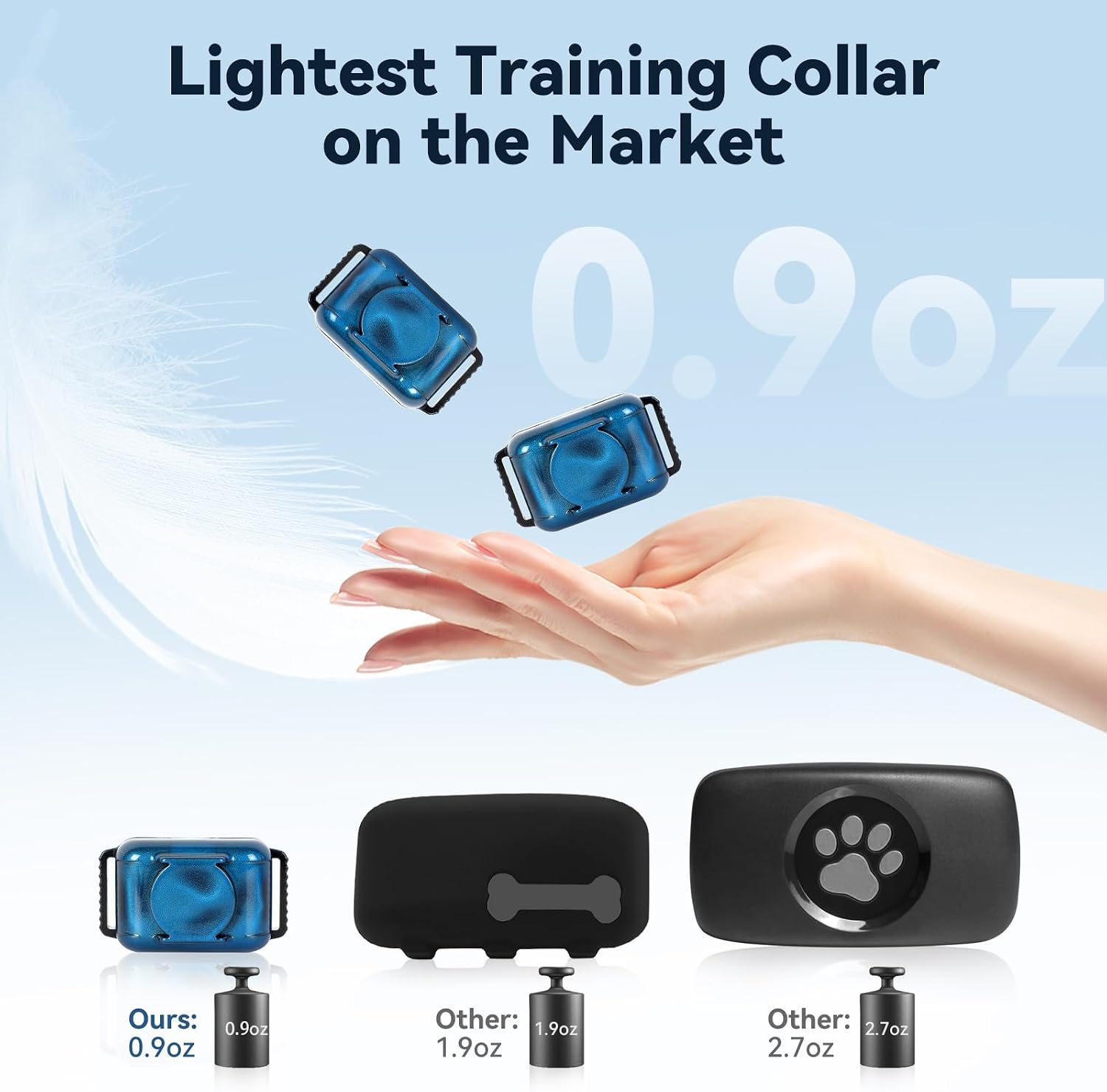 Detalle 2 de Vibration anti bark collar for dogs 2000ft