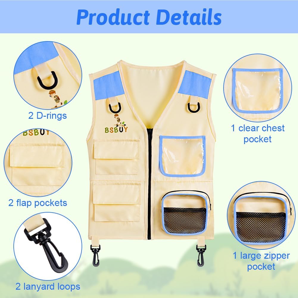 Thumbnail 2 de BSBUY Kids Explorer Kit Outdoor Adventure Set — 4-Piece Costume & Educational Gear for Little Explorers