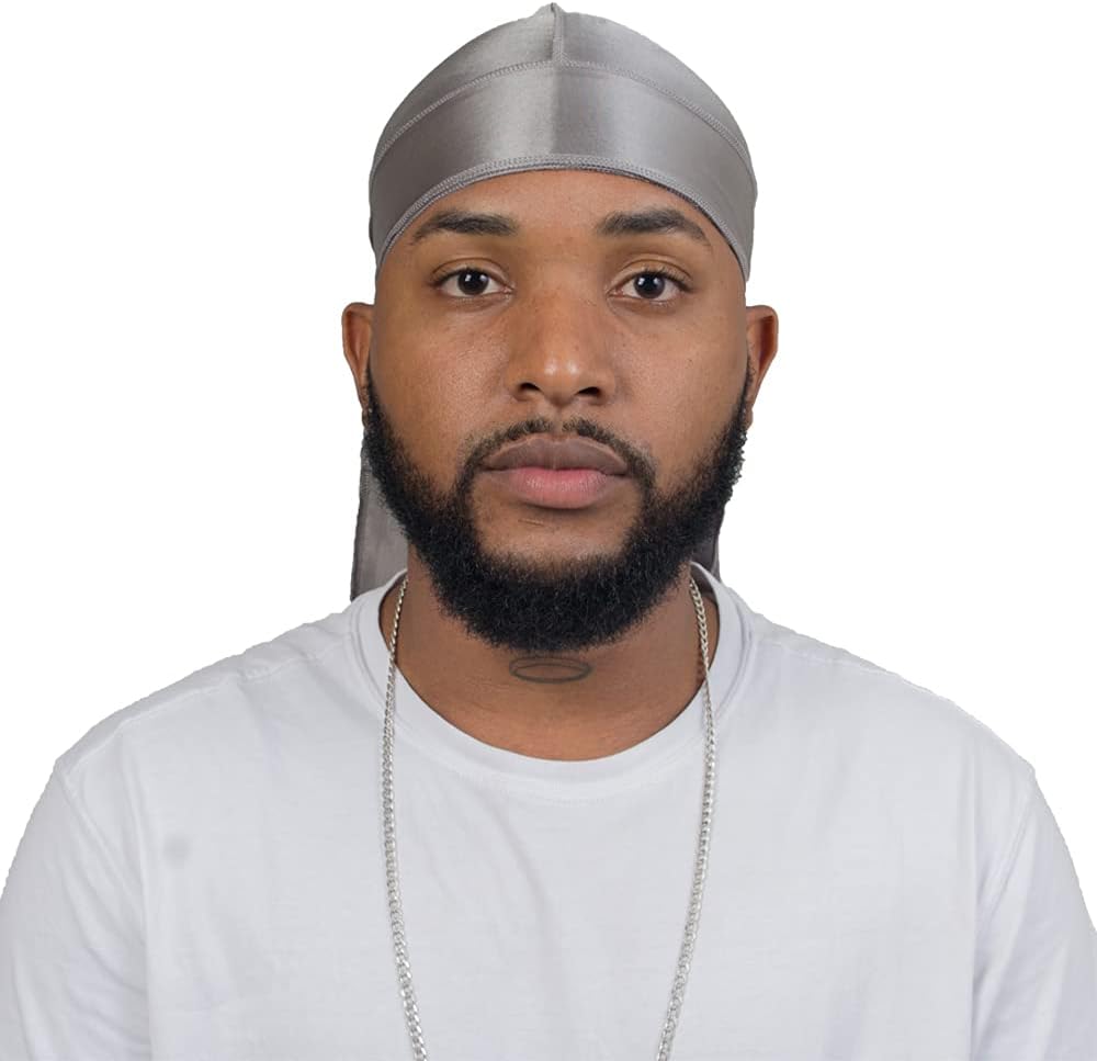 Thumbnail 4 de ForceWave 4-Piece Silky Satin Durags with Wave Cap and Extra-Long Tails