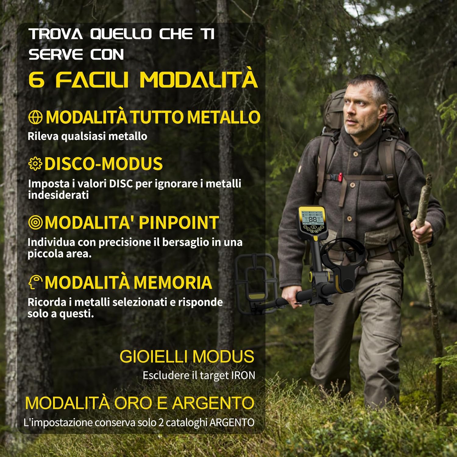 Thumbnail 2 de LOLARAN Metal Detector professionale 1,34 kg
