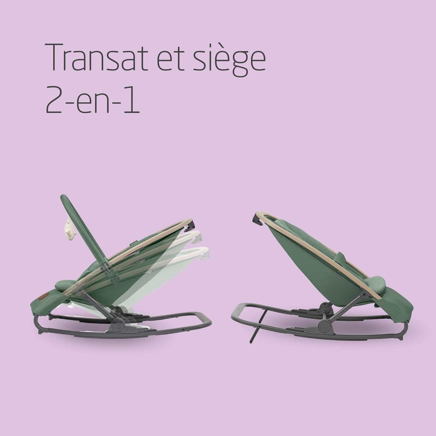 Thumbnail 1 de Maxi-Cosi Kori Chaise Transat Bebe 2-en-1 Essential Graphite (0-6 mois, jusqu’à 9 kg)