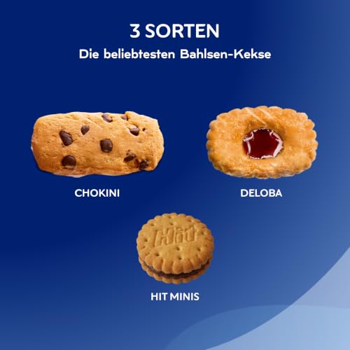Detalle de Bahlsen Süßes Dreierlei: Keksmischung Deloba, Chokini & Hit (ca. 150 Stück)