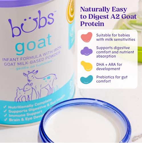 Thumbnail 2 de Bubs Whole Goat Milk Infant Formula for 0–12 Months (20 oz) – Non-GMO Pick for Sensitive Tummies