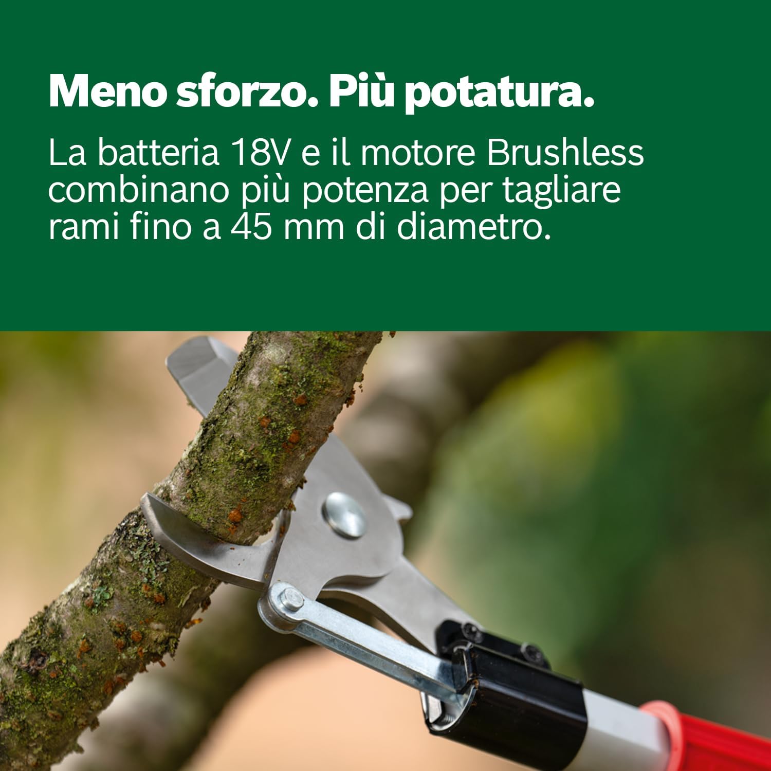 Thumbnail 3 de Bosch AdvancedPrune 18V-45 a batteria: forbici da potatura per rami fino a 45 mm