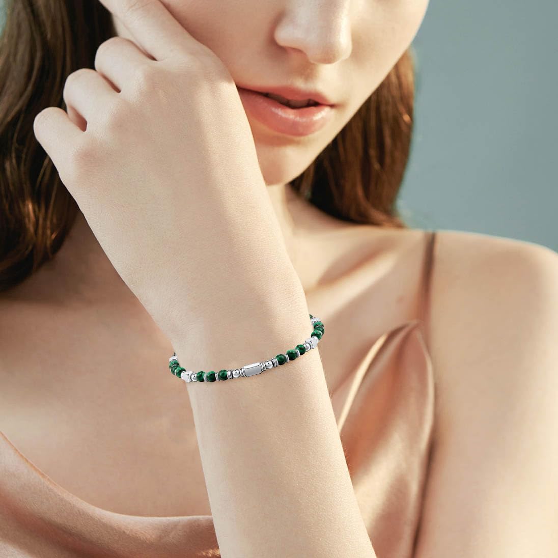 Thumbnail 1 de SIUMAL bracciale bohémien con pietra naturale