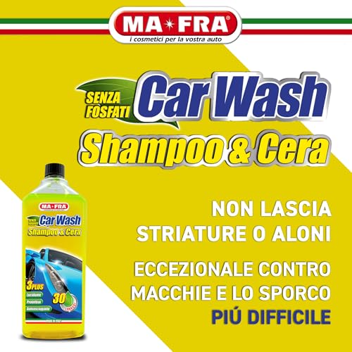 Detalle 2 de Ma-Fra Car Wash Shampoo e Cera: Shampoo auto e cera in 1 soluzione, formato 1000 ml