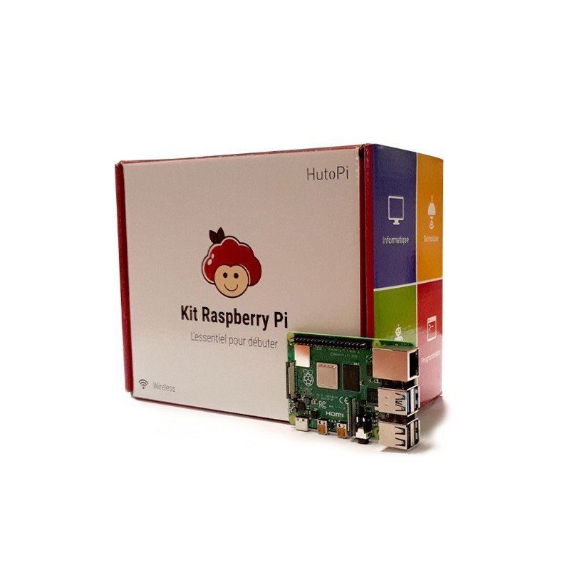 Detalle de HutoPi Kit Raspberry Pi 4 Model B 8GB: todo lo necesario para empezar