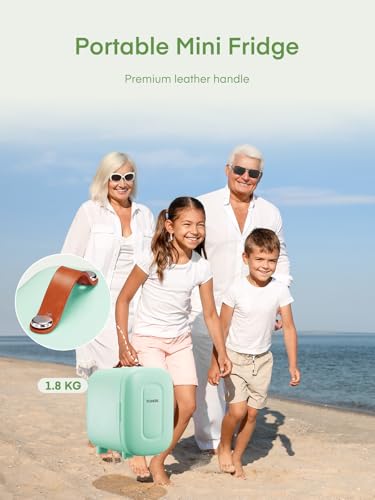 Thumbnail 5 de FOHERE Mini Nevera 5L (Verde), portátil y silenciosa para dormitorio, coche y oficina