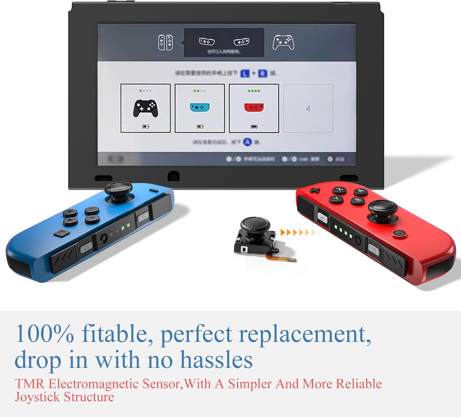 Detalle de RunSnail for GuliKit TMR Joystick Replacement for Joy-Con