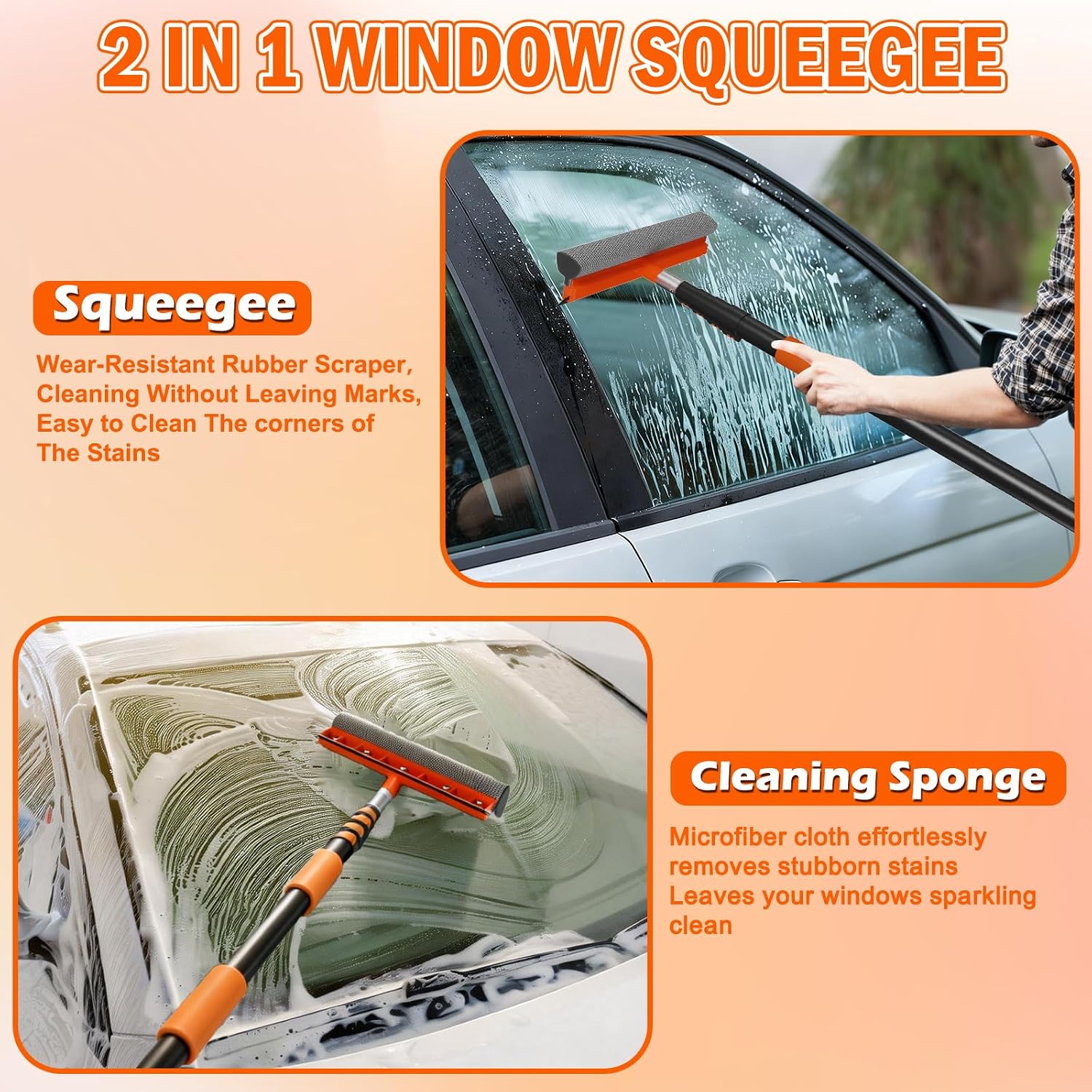 Thumbnail 6 de SISUPASSIE 4.8m Car Wash Brush Long Handle – All-in-One Cleaning Kit