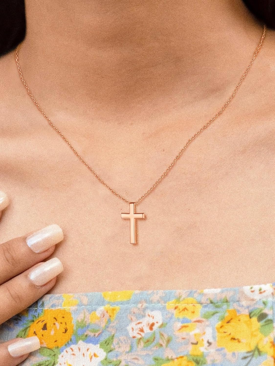 Detalle 1 de ChainsHouse Chaine Croix 55 cm Collier religieux