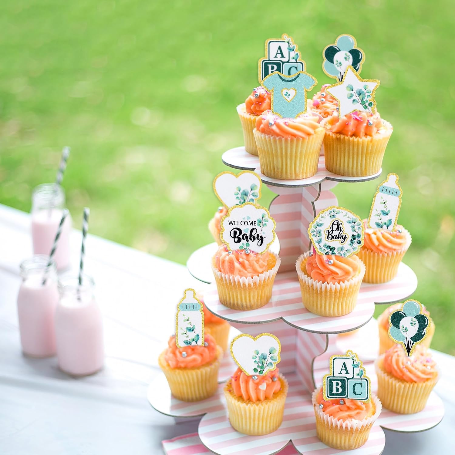 Thumbnail 6 de Edible Greenery Cupcake Toppers, 48 Pieces