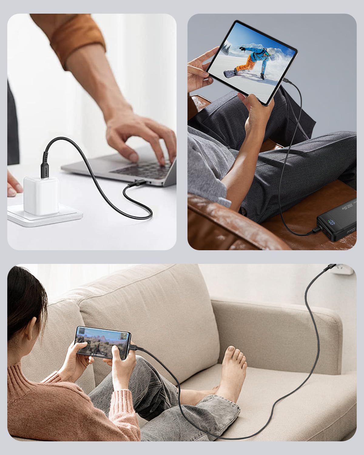 Thumbnail 4 de SUNGUY Cable USB C a USB C 100W