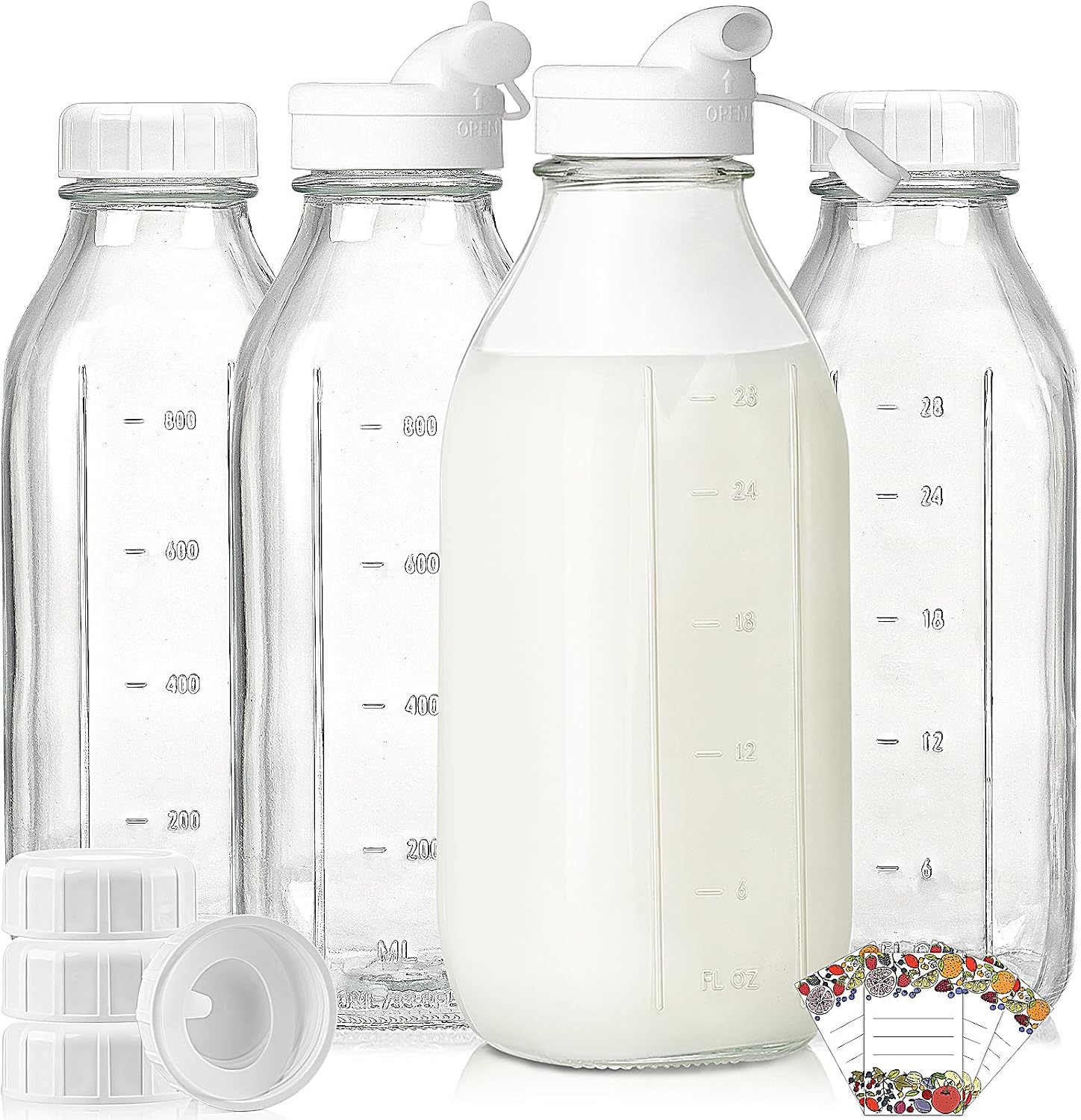 Detalle de Syntic Glass Milk Bottles