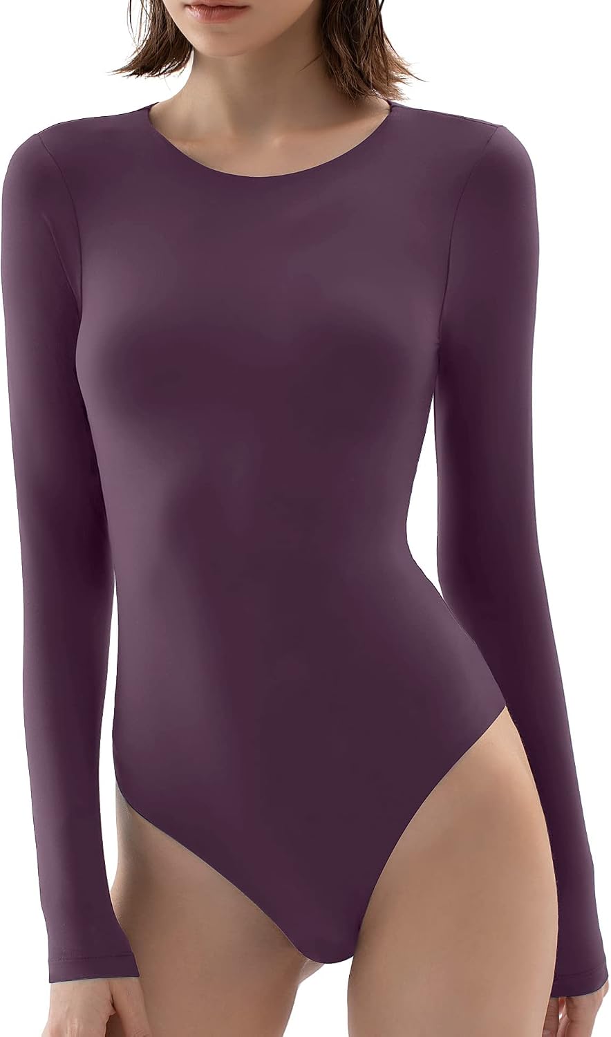 Detalle de PUMIEY Women's Crew Neck Bodysuit XS–3XL