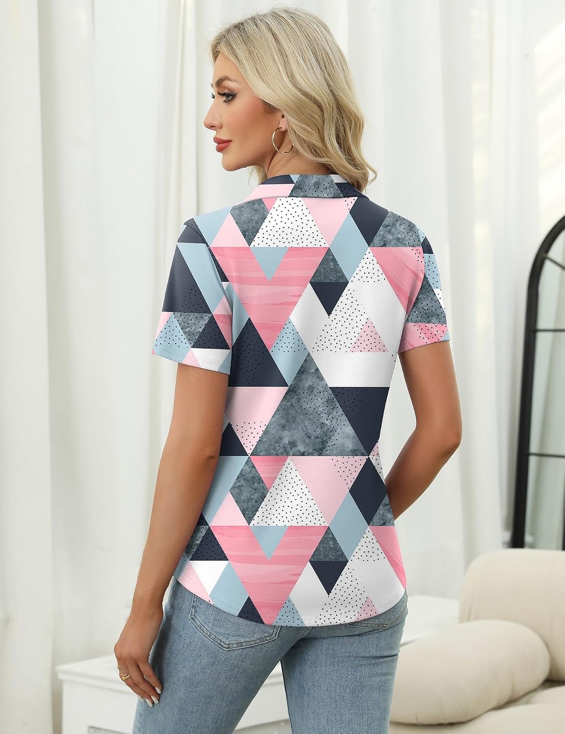 Detalle 2 de Womens LOMON golf polo shirt 1/4 zip